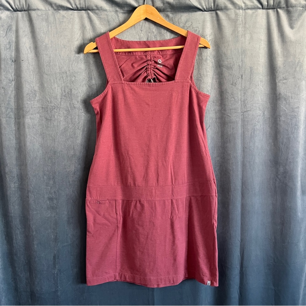 Merrell Women’s Mauve Pink Select Wick Sleeveless Cinch Back Dress Casual Active